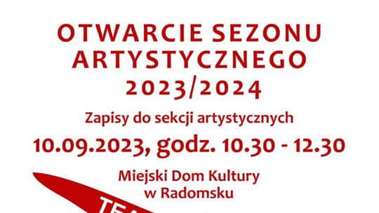 10 września ruszają zapisy na nowy rok artystyczny w MDK w Radomsku