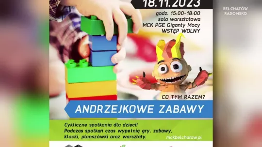 Andrzejkowe zabawy dla najmłodszych w Gigantach Mocy w Bełchatowie