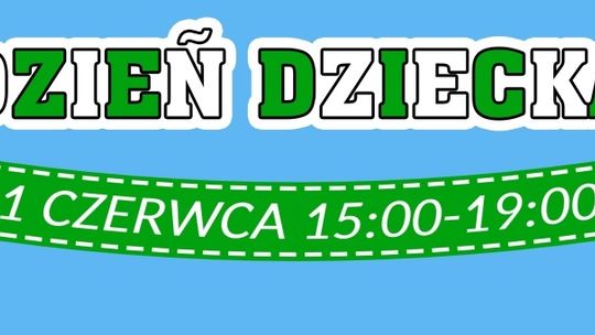 Biało-zielono-czarny Dzień Dziecka 