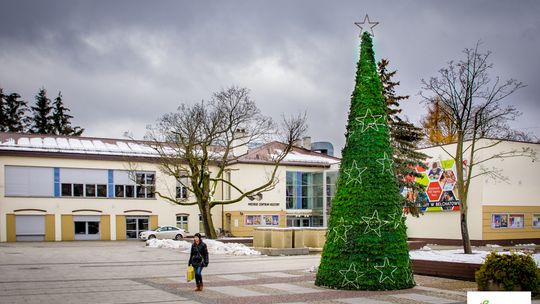 Bożonarodzeniowe drzewko na Placu Narutowicza