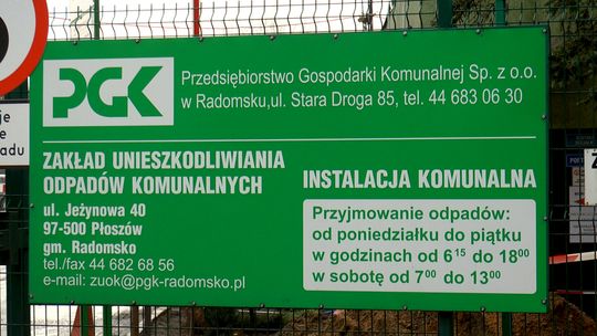 Budowa, rozbudowa i modernizacja ZUOK w Płoszowie. PGK Radomsku wykonuje duże inwestycje.