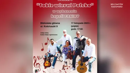 Koncert „Tobie wierni Polsko” w Bibliotece w Bełchatowie