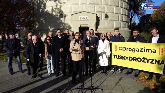 Konferencja PiS. TUSK = DROŻYZNA