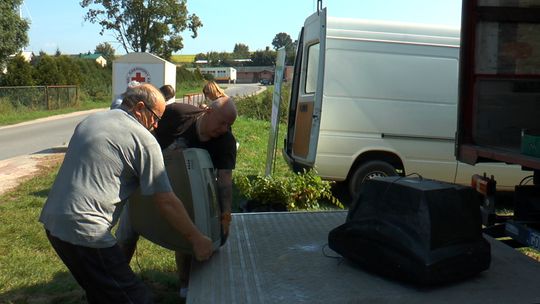 Mobilna zbiórka elektroodpadów w Masłowcach przy wparciu PKG Radomsko