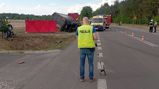 Motocyklista zginął w wypadku w Chabielicach