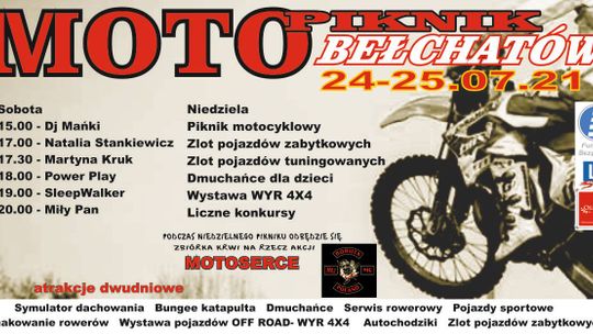 MOTOPIKNIK Bełchatów. Motoryzacja. Dobra zabawa. 24-25 lipiec! Obecność obowiązkowa dla fanów motoryzacji i nie tylko!