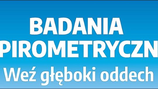Ostatni dzień zapisów na bezpłatną spirometrię