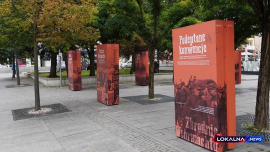 „Podeptane konwencje”. W Bełchatowie otwarto wystawę o zbrodniach Wehrmachtu