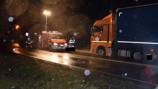 Potrącenie pieszego w miejscowości Karczmy pod Zelowem