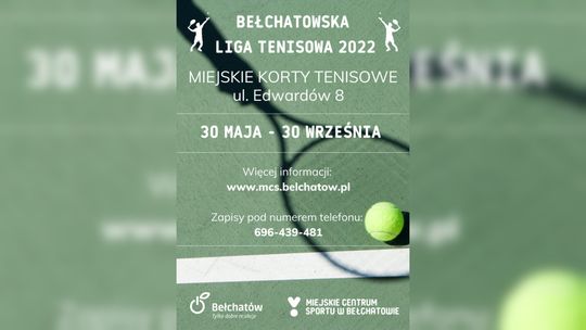 Powraca Bełchatowska Liga Tenisowa. Zapisy trwają