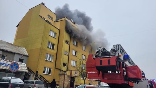 Pożar w bloku na Osiedlu Przytorze. Ewakuowano jedną osobę