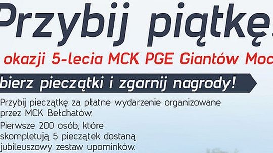 Przybij piątkę na pięciolecie!