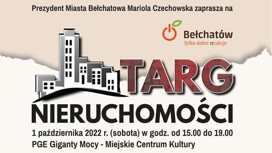 Przypominamy! 1 października odbędzie się  pierwszy bełchatowski Targ Nieruchomości