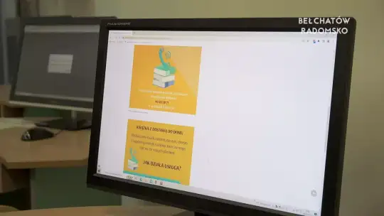 Biblioteka przypomina o akcji, książka z dostawą do domu