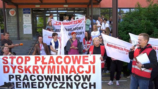 Strajk pracowników niemedycznych w bełchatowskim szpitalu