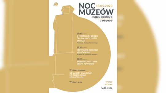 Zapraszamy na Noc Muzeów do Muzeum Regionalnego w Radomsku