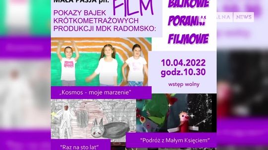 Zapraszamy na „Poranki filmowe” do MDK w Radomsku