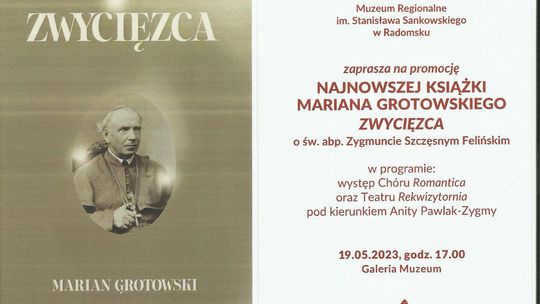 Zapraszamy na promocję kolejnej książki Mariana Grotowskiego pt. "Zwycięzca"