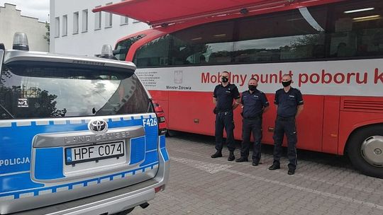 Zbiórka krwi dla córki funkcjonariusza bełchatowskiej komendy