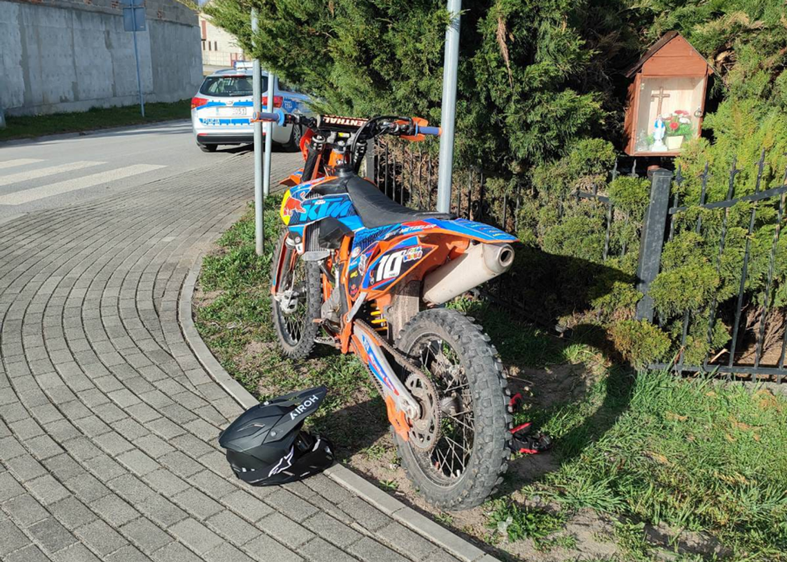 16-letni motocyklista uciekał przed policją. Został zatrzymany po pościgu