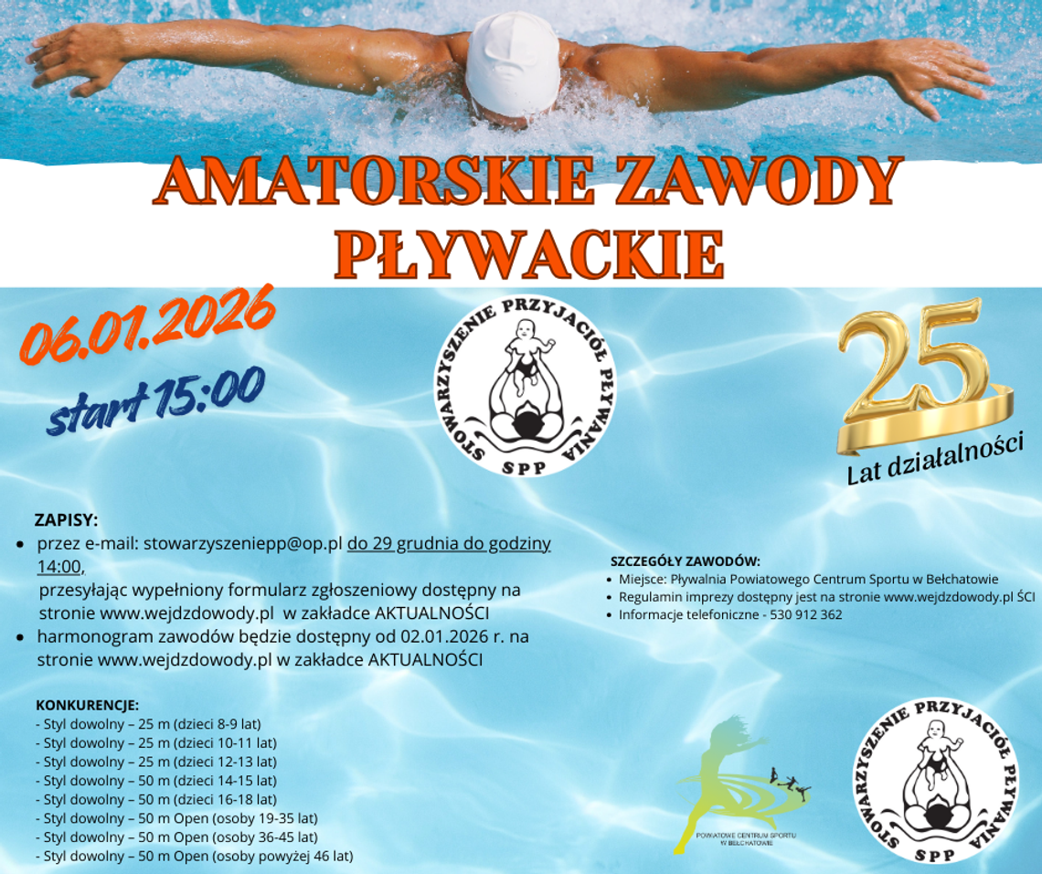 Amatorskie Zawody Pływackie w PCS. Jubileuszowe święto pływania dla każdego