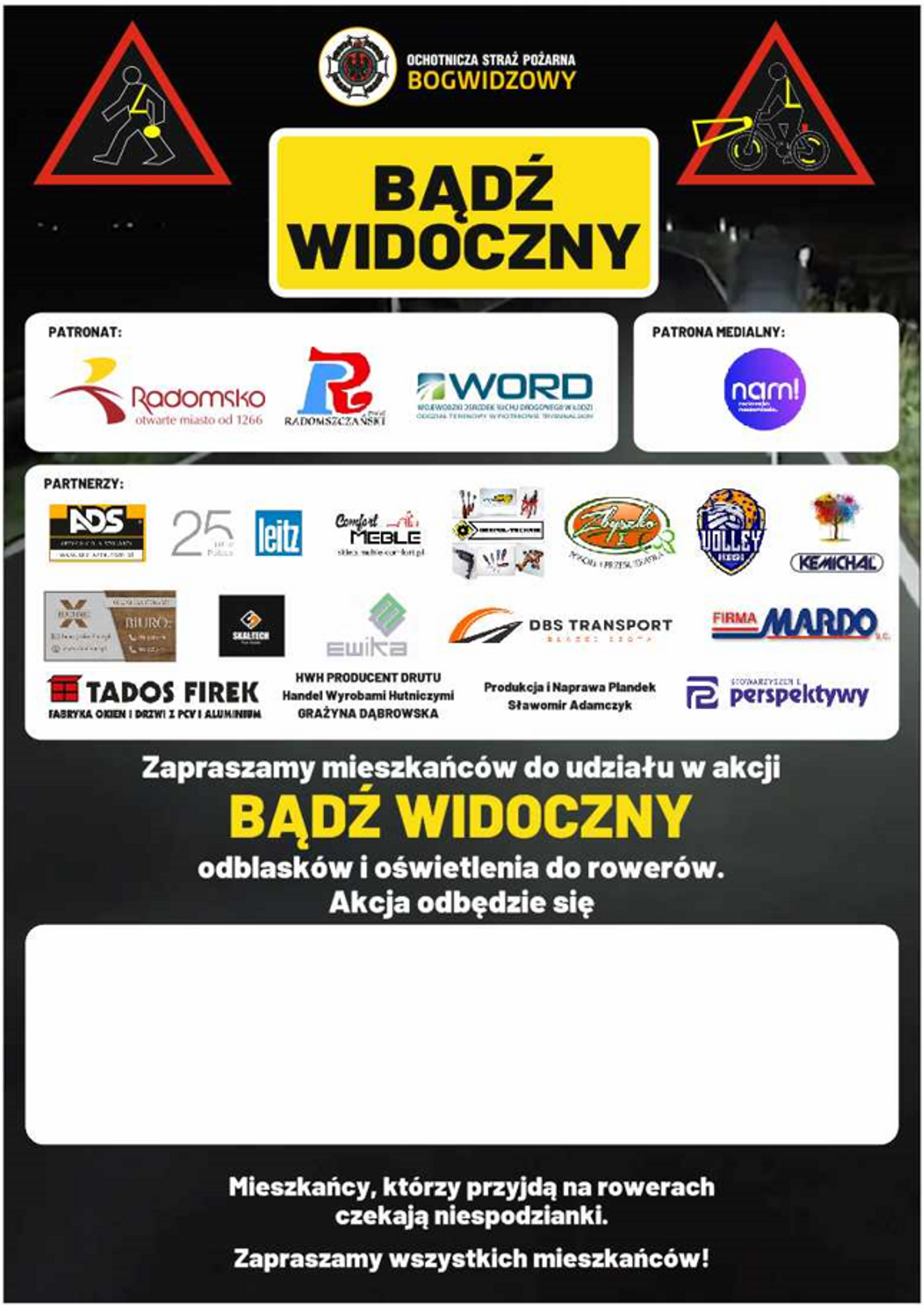 "Bądź widoczny" – akcja skierowana do uczniów radomszczańskich szkół