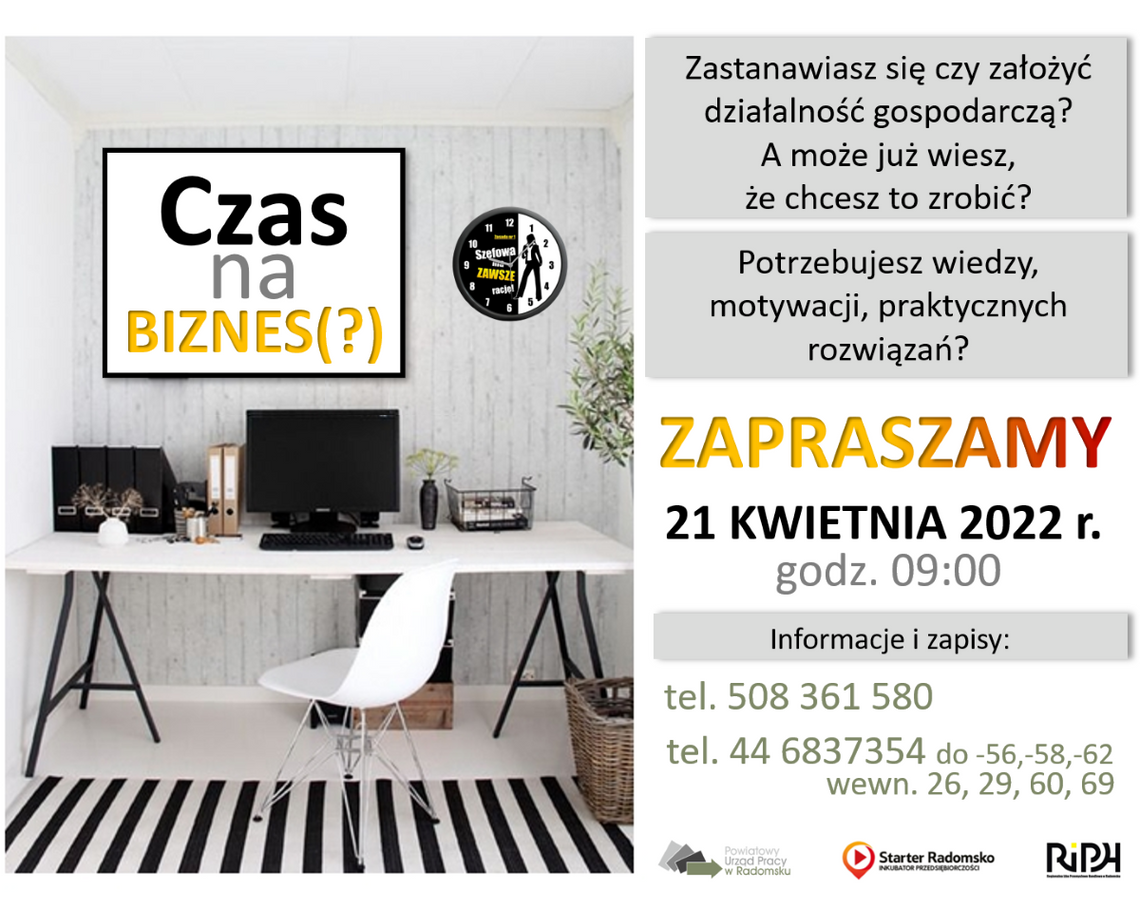 Czas na Twój biznes? To przyjdź na to spotkanie