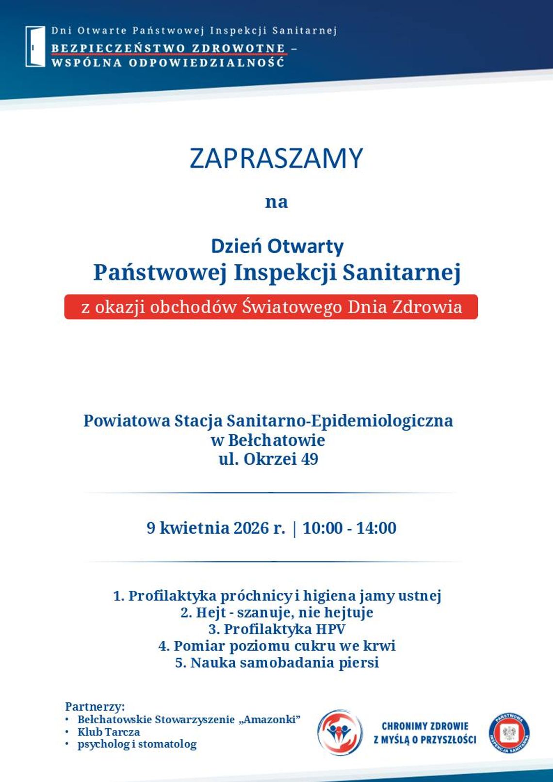 Dni Otwarte w Sanepidzie w Bełchatowie. Bezpłatne badania i porady dla mieszkańców