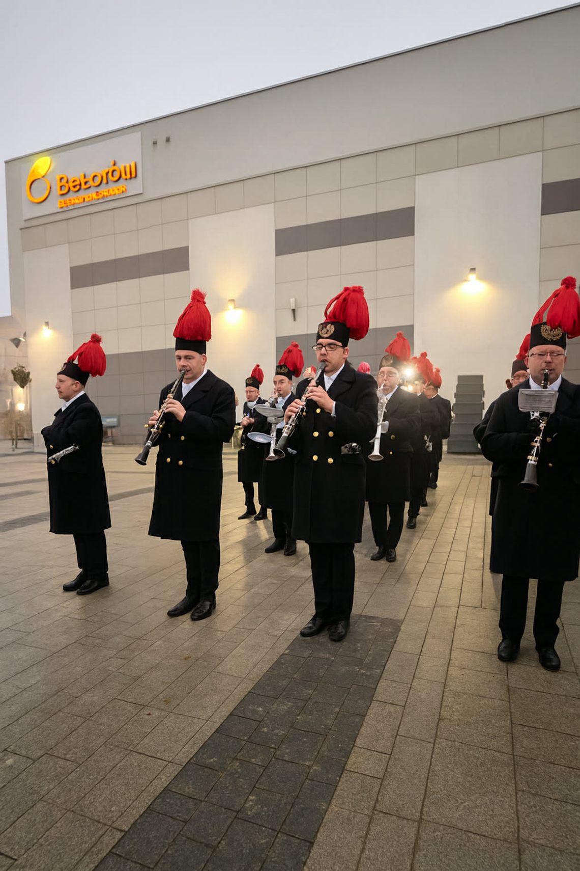 Górnicza pobudka obudziła Bełchatów. Barbórkowe świętowanie rozpoczęte od świtu