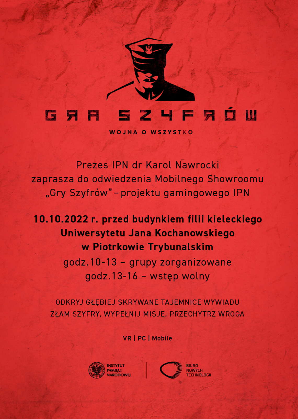 „Gra Szyfrów" - Piotrków Trybunalski, 10 października 2022 r.