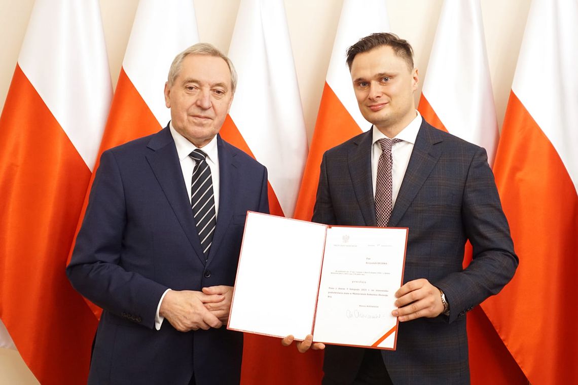 Już oficjalnie. Krzysztof Ciecióra został dziś powołany na stanowisko wiceministra w Ministerstwie Rolnictwa i Rozwoju Wsi
