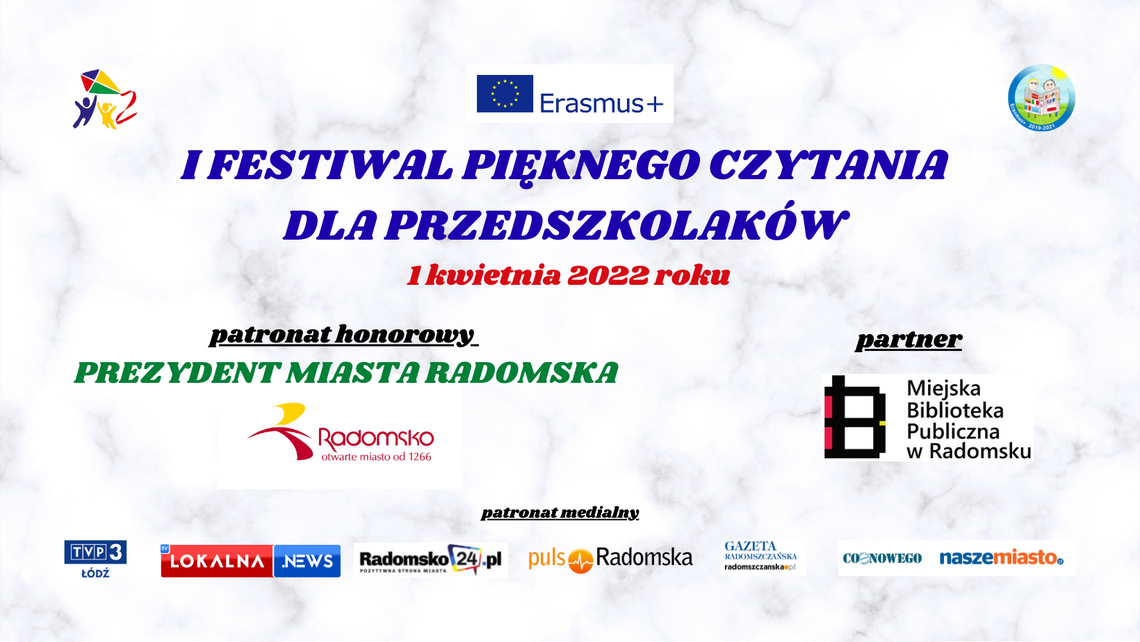 Już w najbliższy piątek I Festiwal Pięknego Czytania Dla Przedszkolaków