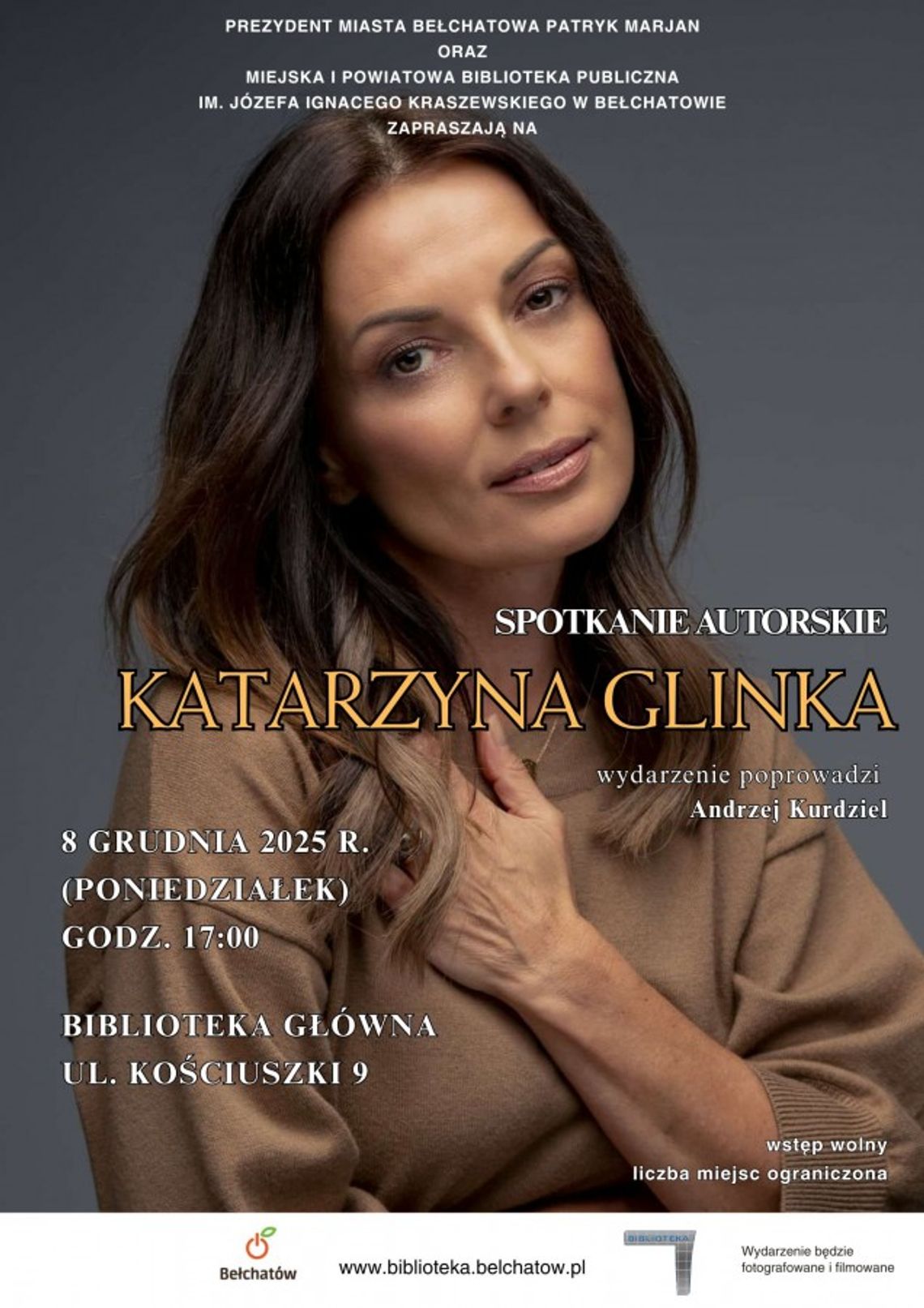 Katarzyna Glinka spotka się z czytelnikami w Bełchatowie