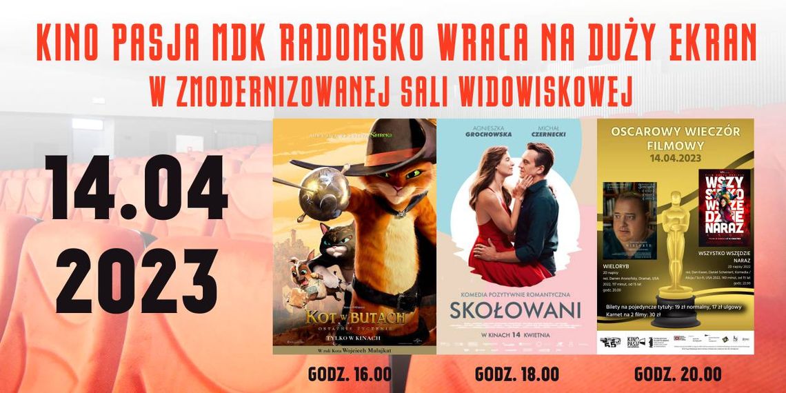 Kino Pasja Miejskiego Domu Kultury w Radomsku wraca na duży ekran!