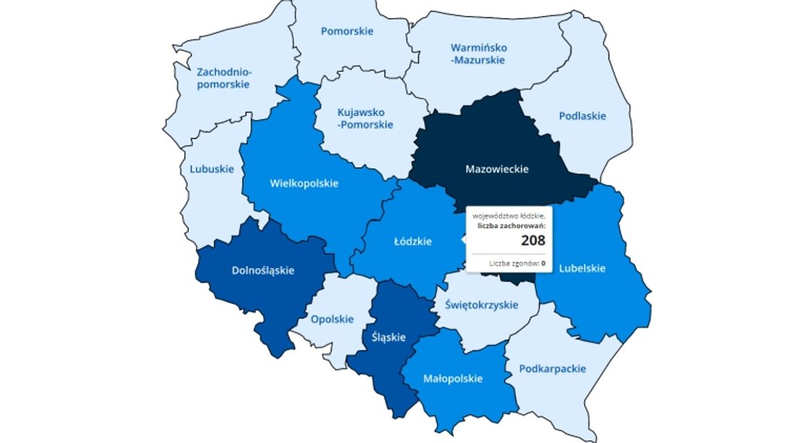 Kolejne 6 osób zakażonych koronawirusem w województwie łódzkim