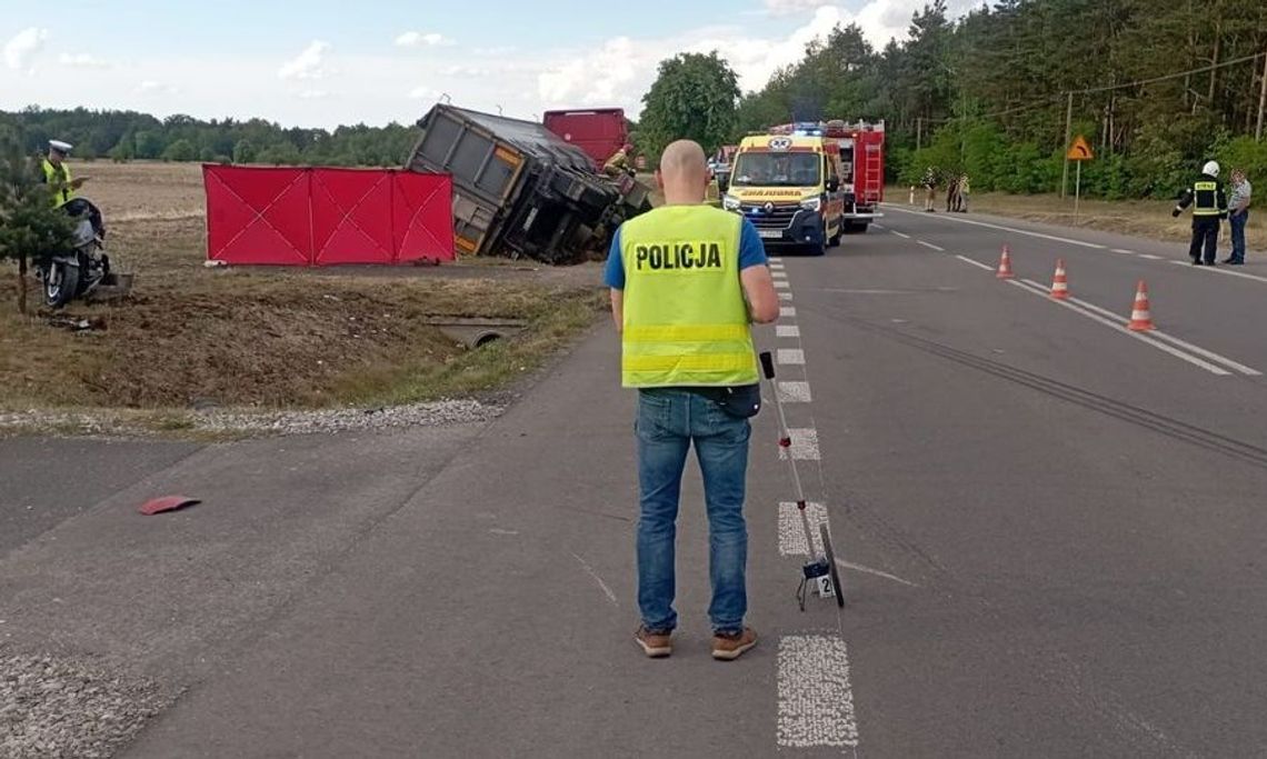 Motocyklista zginął w wypadku w Chabielicach