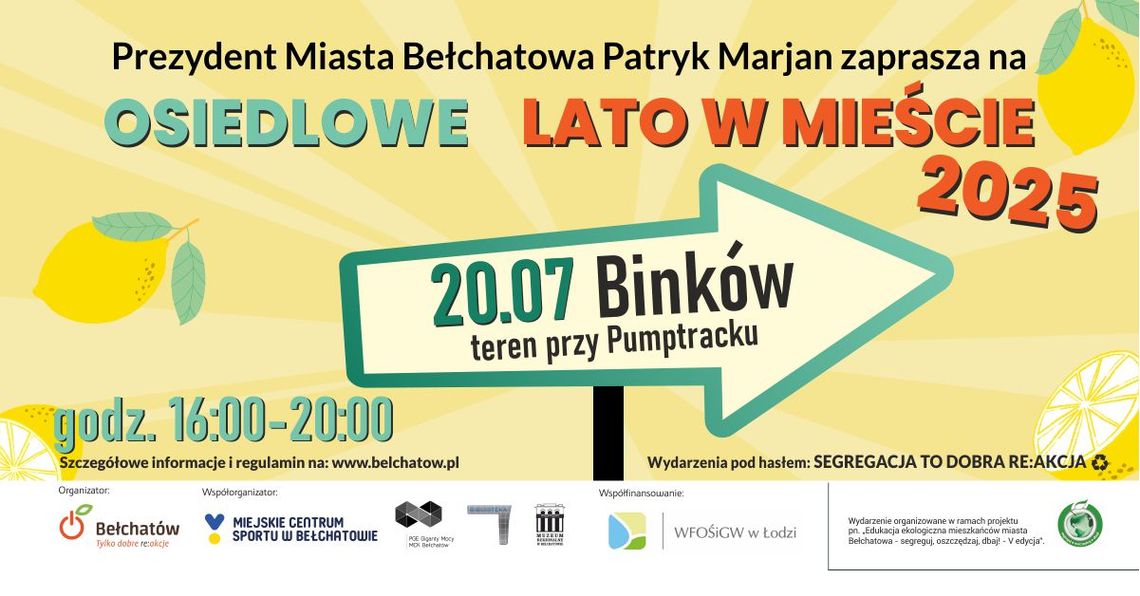 "Osiedlowe lato w mieście” tym razem zagości na osiedlu Binków w Bełchatowie