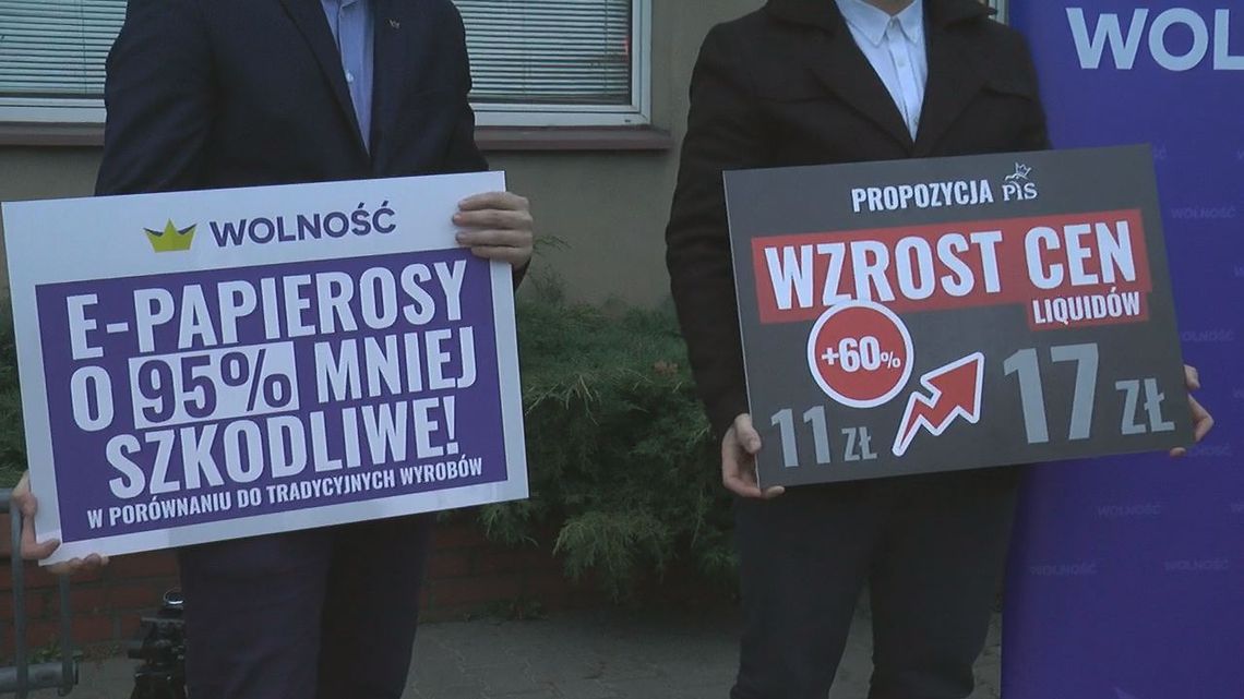 Partia Wolność przeciwko akcyzie na e-papierosy