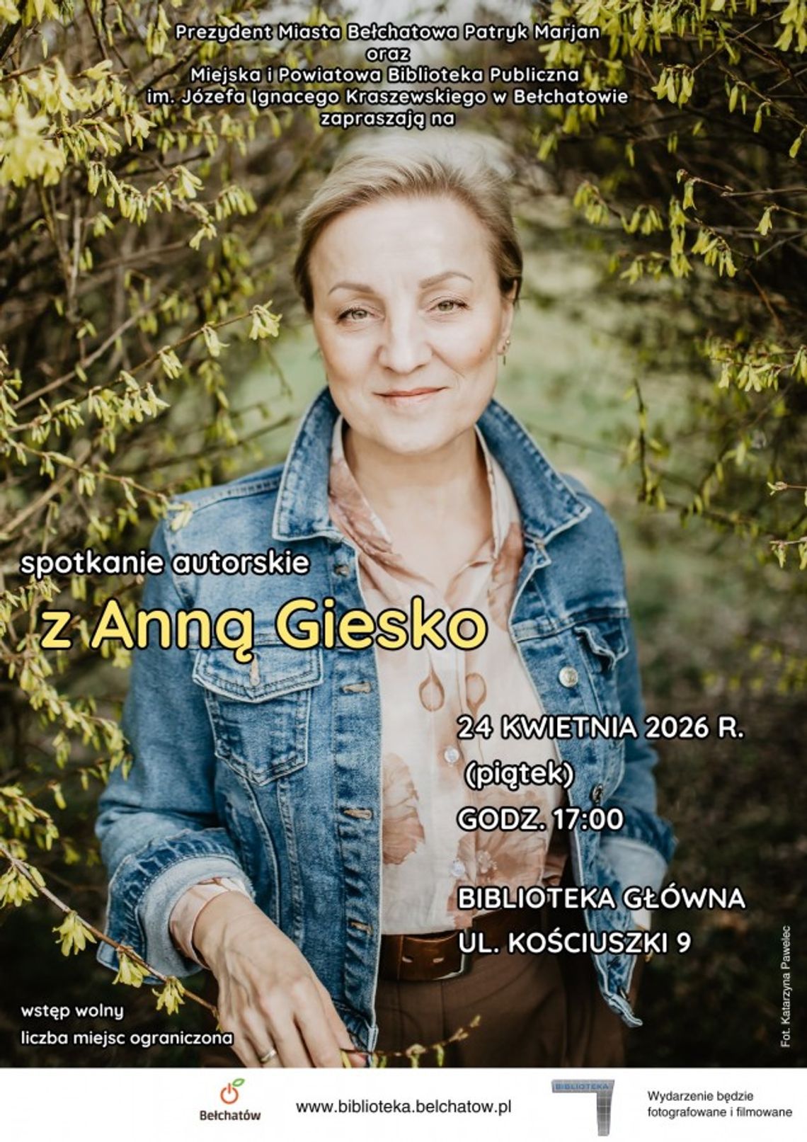 Poetycki wieczór w bibliotece. Spotkanie z Anną Giesko