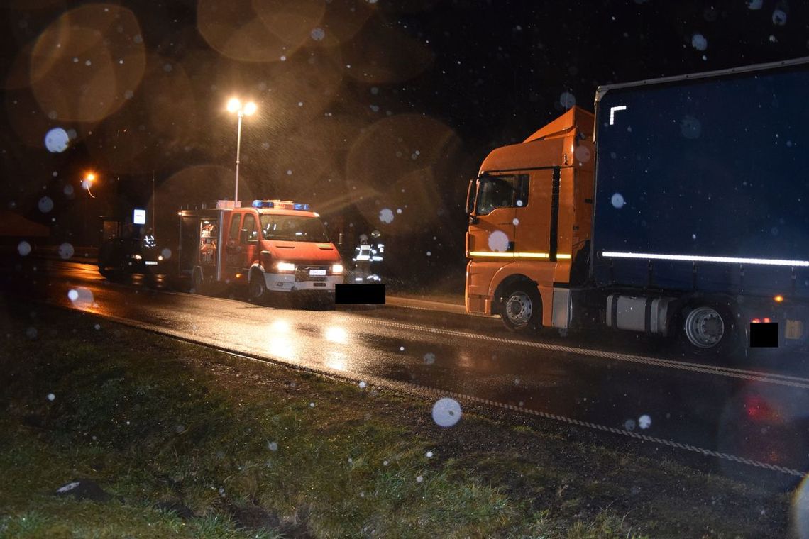 Potrącenie pieszego w miejscowości Karczmy pod Zelowem