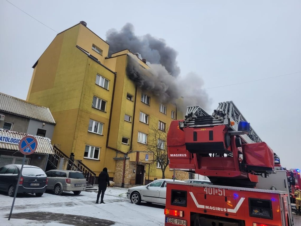 Pożar w bloku na Osiedlu Przytorze. Ewakuowano jedną osobę
