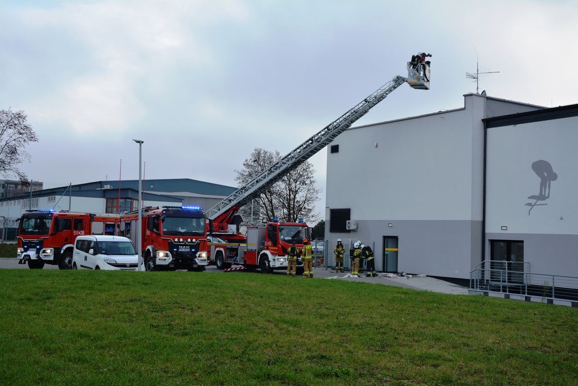 Pożar w pomieszczeniu technicznym na basenie AQUARA w Radomsku