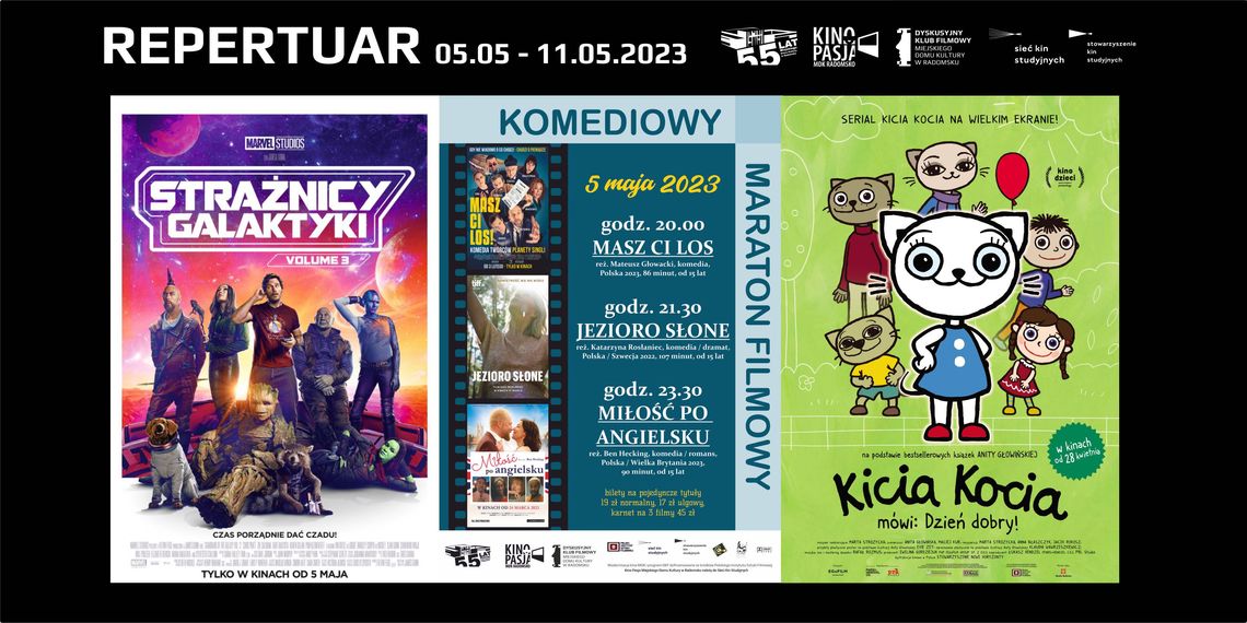 Repertuar Kina Pasja Miejskiego Domu Kultury w Radomsku 05.05-11.05.2023 r.