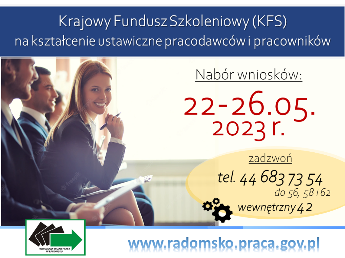 Rusza nabór wniosków na kształcenie ustawiczne pracowników i pracodawców.