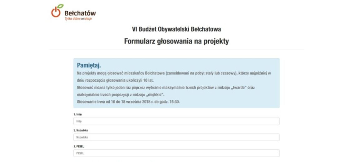 Ruszyło głosowanie na budżet obywatelski!