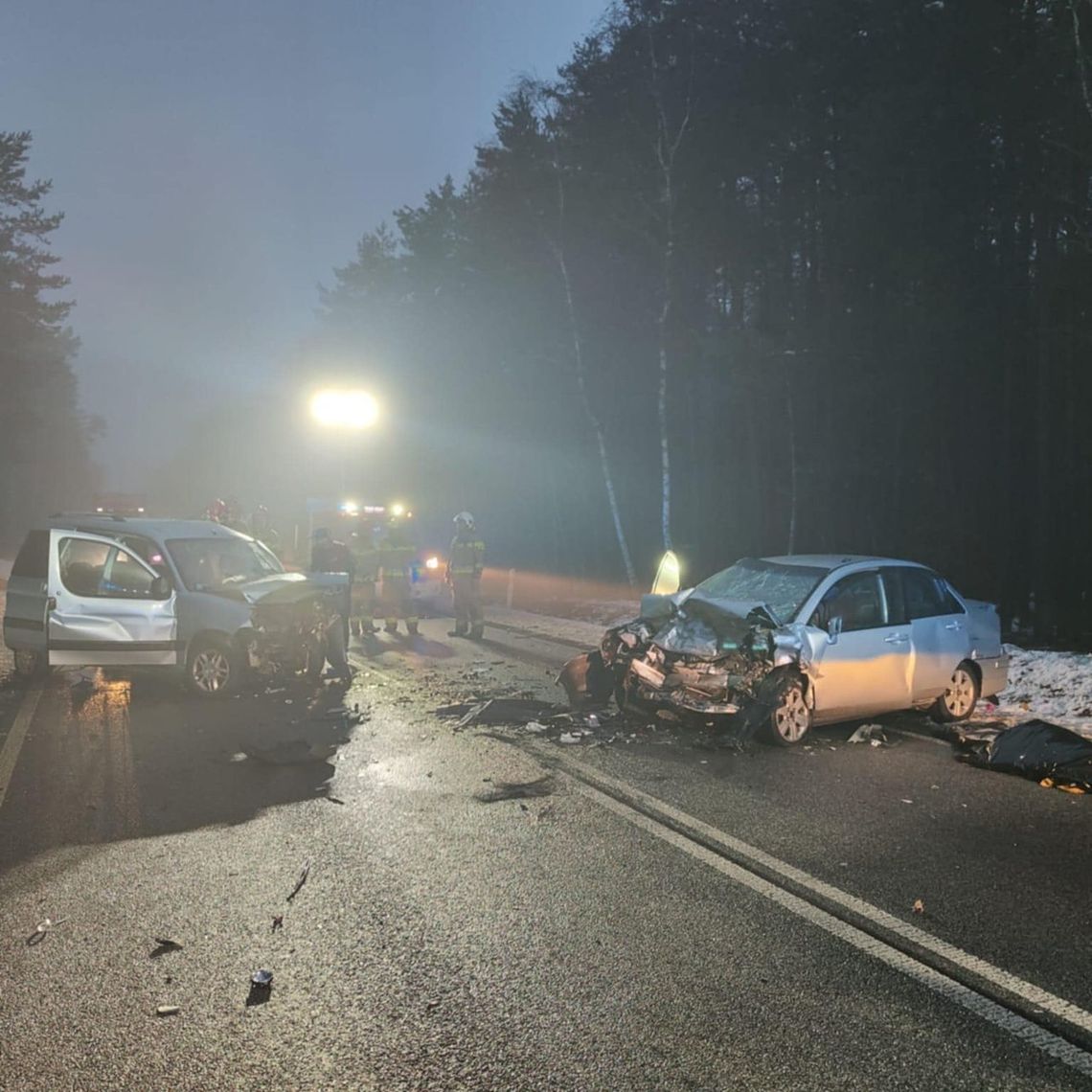 Śmiertelny wypadek na DK74 pod Bełchatowem. Jedna osoba nie żyje