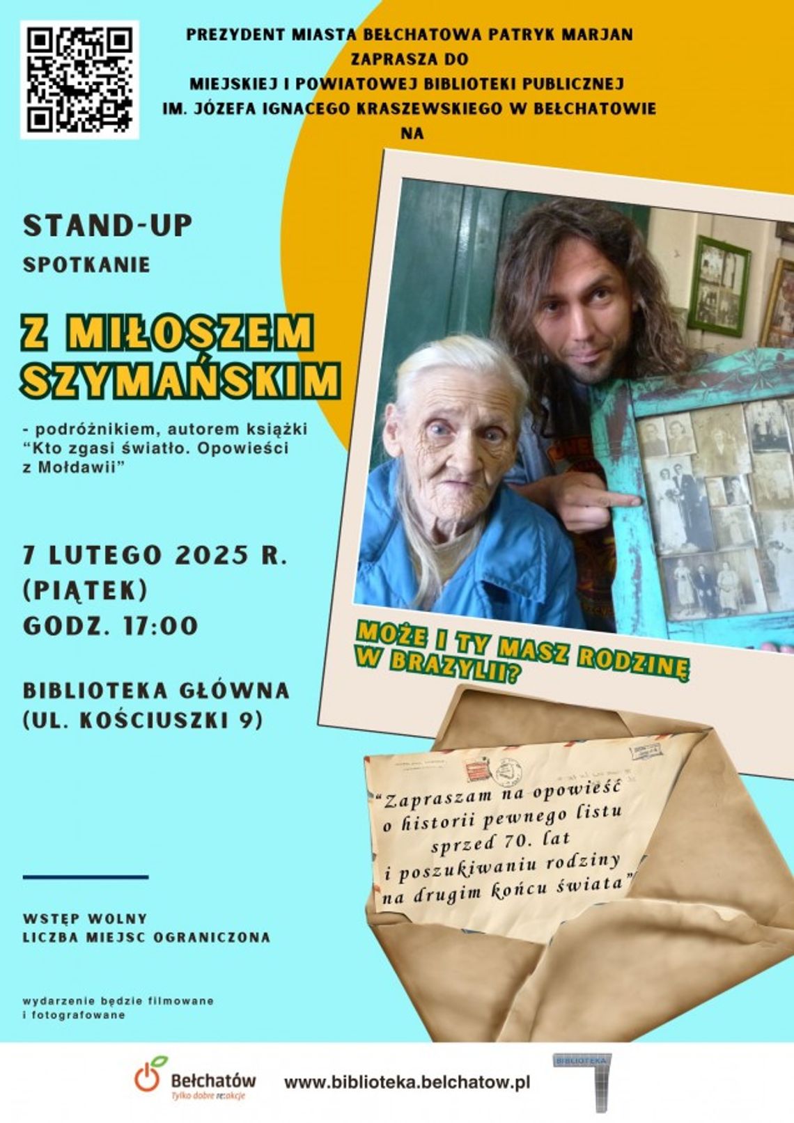 Stand-up z Miłoszem Szymańskim w bełchatowskiej bibliotece