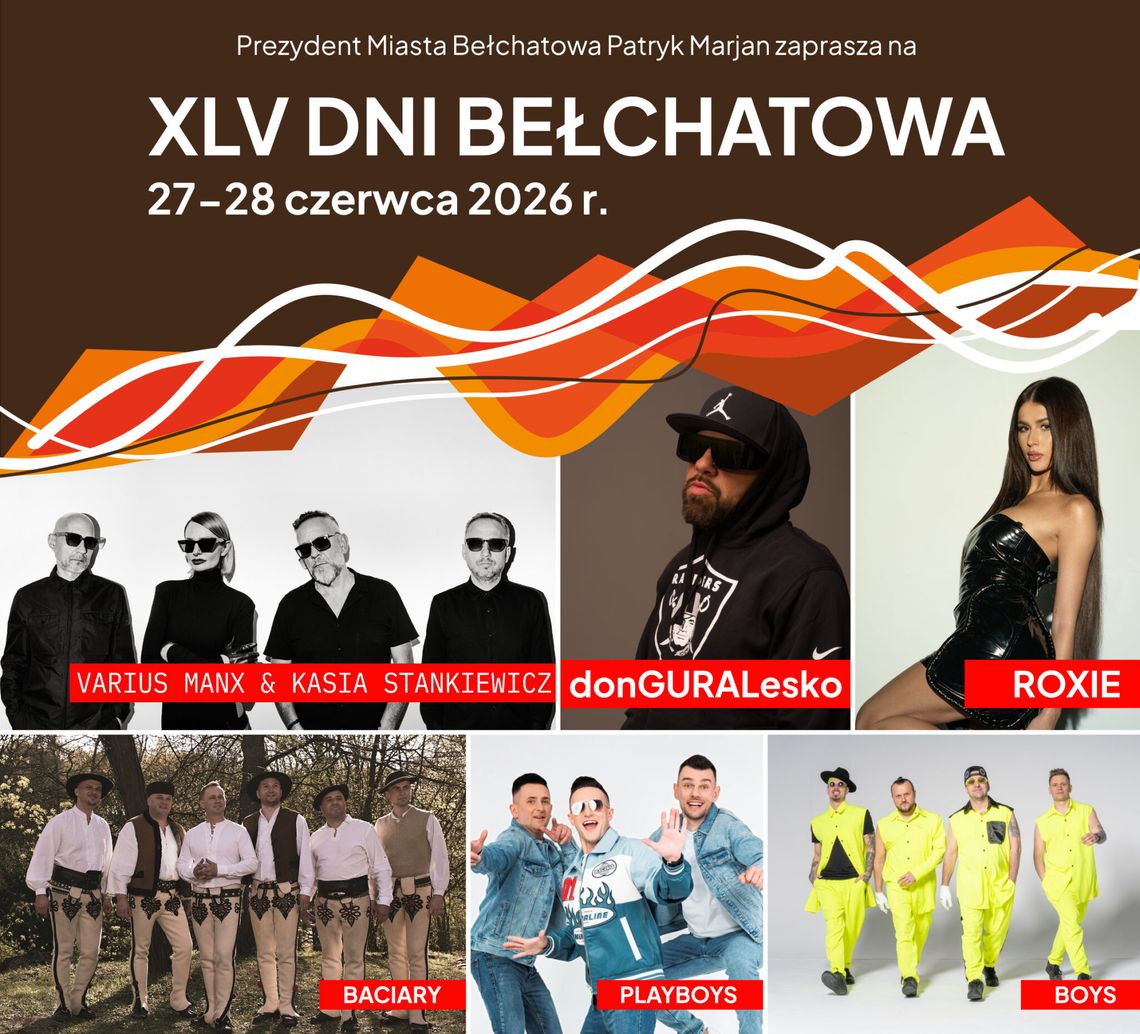 Święto miasta z gwiazdami. Dni Bełchatowa przyciągną fanów dobrej muzyki Święto miasta z gwiazdami. Dni Bełchatowa przyciągną fanów dobrej muzyki