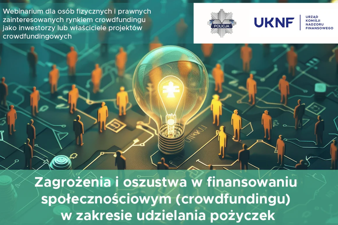 UKNF i Policja ostrzegają przed oszustwami inwestycyjnymi. Zapraszają na bezpłatny webinar UKNF i Policja ostrzegają przed oszustwami inwestycyjnymi. Zapraszają na bezpłatny webinar