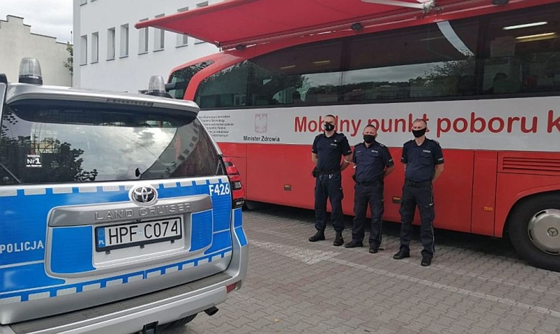 Zbiórka krwi dla córki funkcjonariusza bełchatowskiej komendy